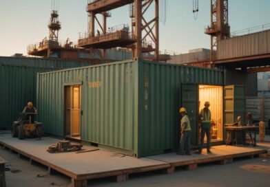 Container de apoio: organize seus materiais e proteja suas ferramentas durante a reforma.