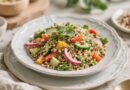 Salada De Quinoa Com Vegetais Frescos